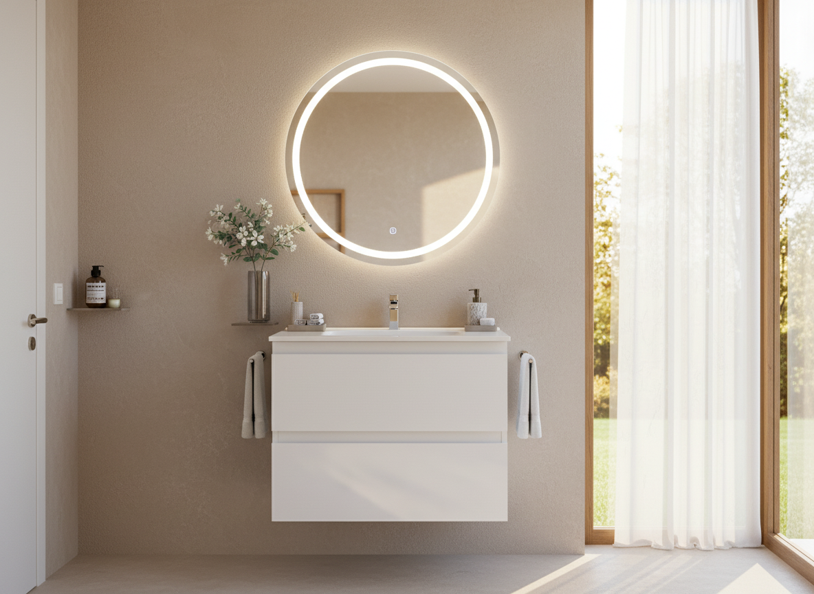 900mm Revive Slim Wall Hung Vanity PVC - Cabinet Only - Matte White