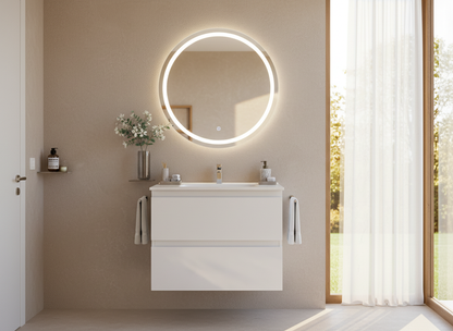 900mm Revive Slim Wall Hung Vanity PVC - Cabinet Only - Matte White
