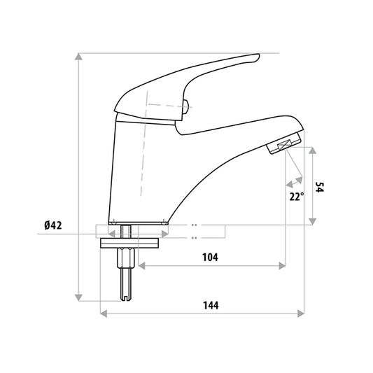 Renovator Basin Mixer - Chrome