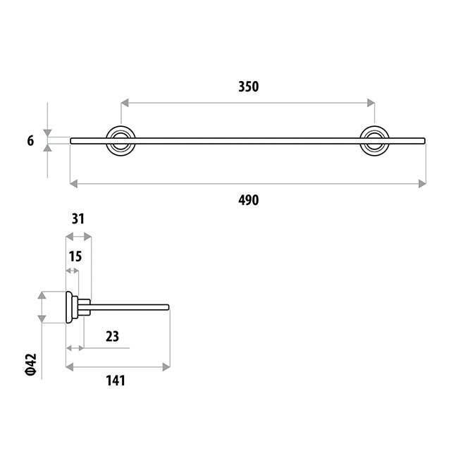 Renovator Glass Shelf - Chrome