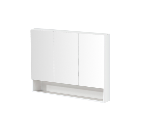 1200mmx750mm PVC Shaving Cabinet - Gloss White