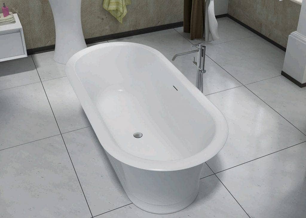 1800mm Pietra Bianca - Rome Freestanding Bathtub