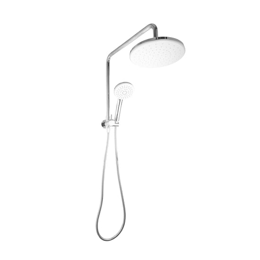 Round Twin Shower Self Cleaning Head BOXED - Chrome