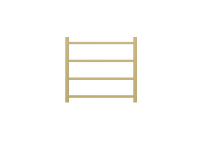 Spirit 4 Bar Heated Towel Rail - Brushed Brass