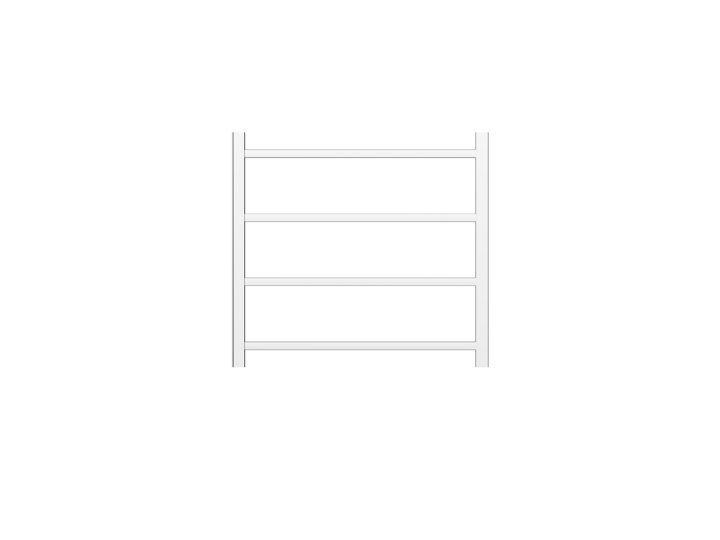 Spirit 4 Bar Non Heated Towel Rail - Chrome