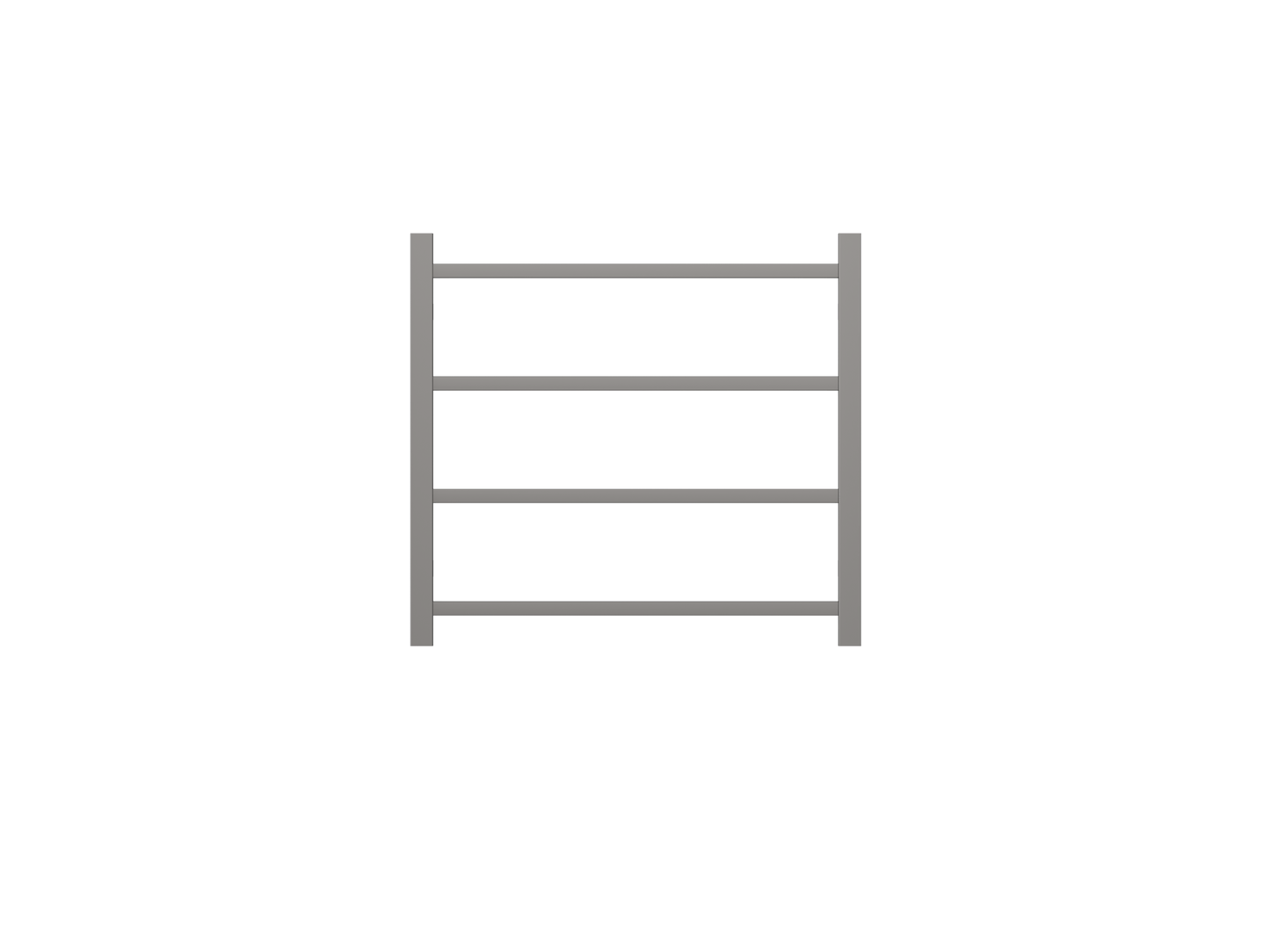 Spirit 4 Bar Heated Towel Rail - Gunmetal
