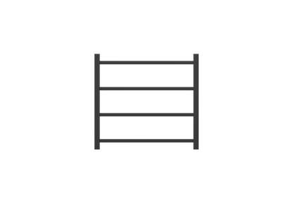 Spirit 4 Bar Heated Towel Rail - Matte Black