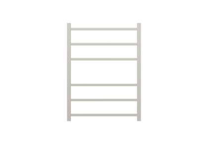 Spirit 6 Bar Heated Towel Rail - Brushed Nickel