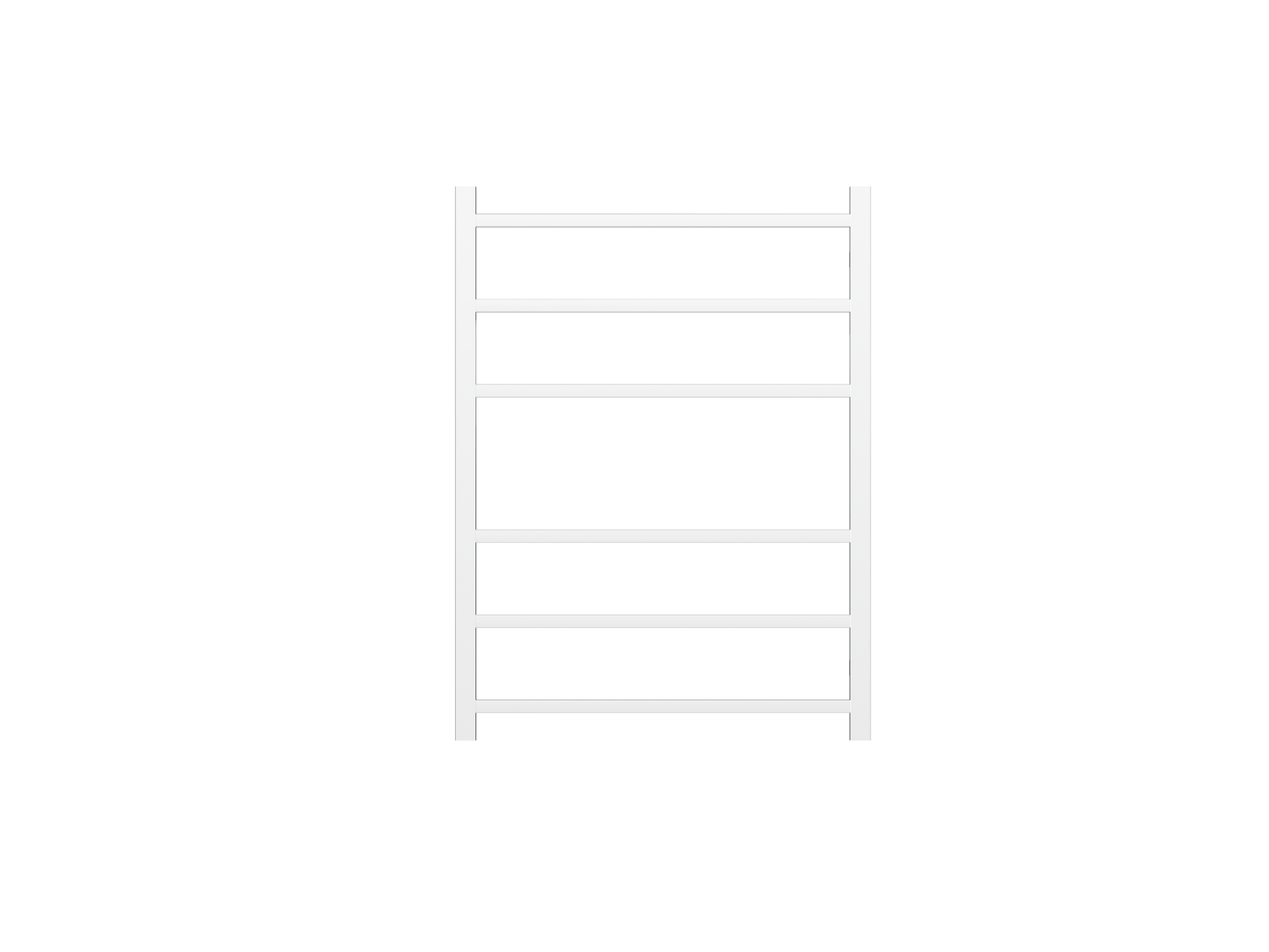 Spirit 6 Bar Heated Towel Rail - Chrome