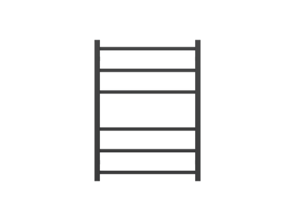 Spirit 6 Bar Heated Towel Rail - Matte Black