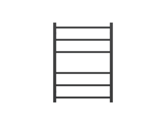 Spirit 6 Bar Heated Towel Rail - Matte Black