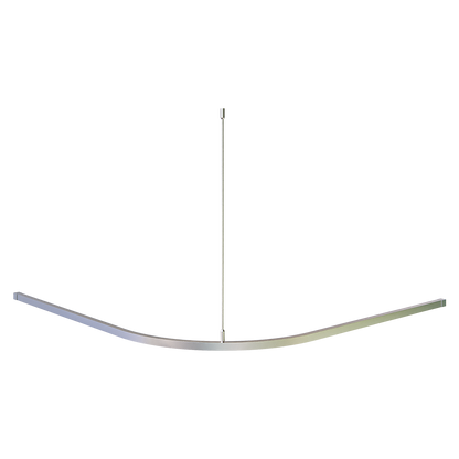 Micro Shower Curtain Track 'L' Shaped - 1200mm x 1200mm - 1 Track