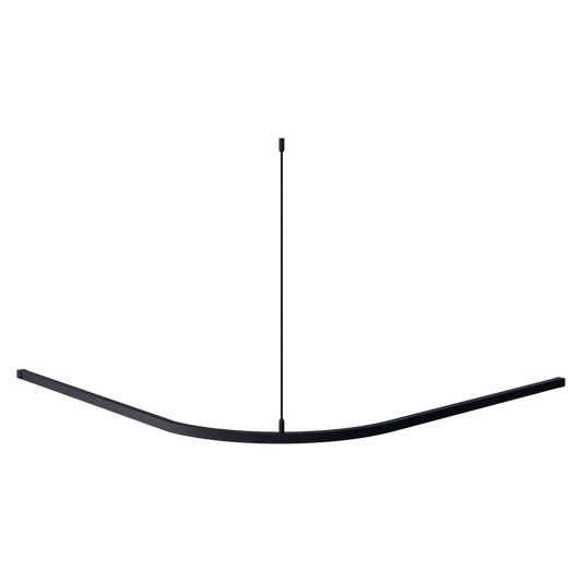 Micro Shwr Curtain Track L-1200x1200mm - Designer Black - 1 Track