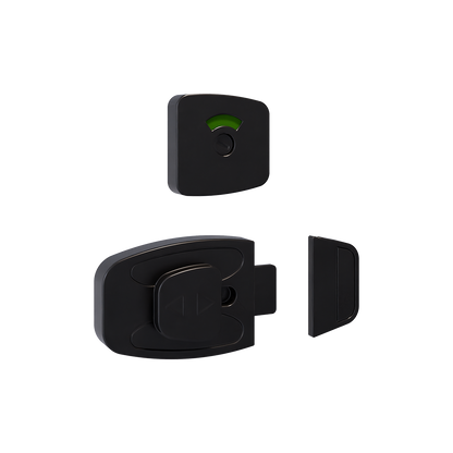 Sera Emergency Release Slide Lock and Indicator Set - Designer Black - With Screw Fixings