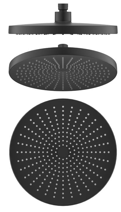 Mica Shower Head - 250mm - Black