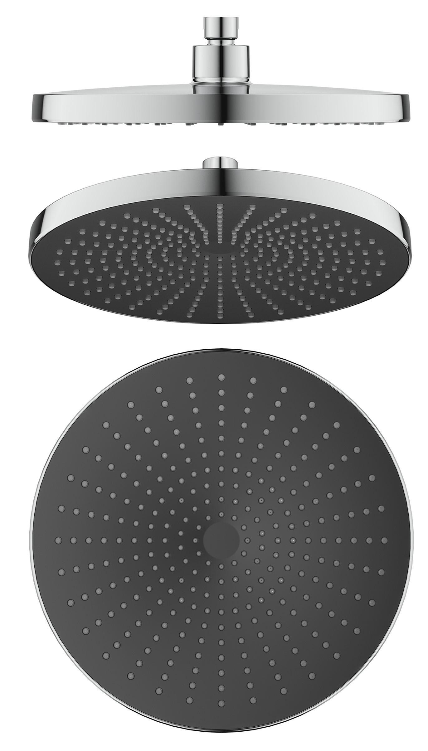 Mica Shower Head - 250mm - Chrome