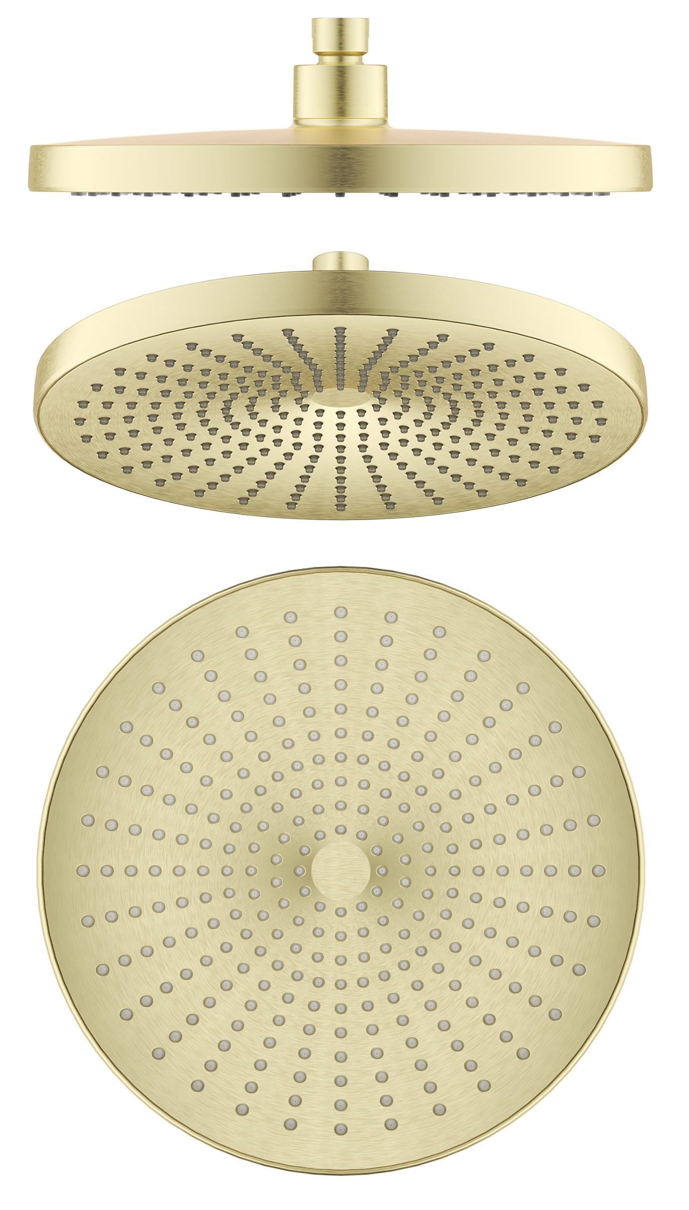 Mica Shower Head - 250mm - French Gold