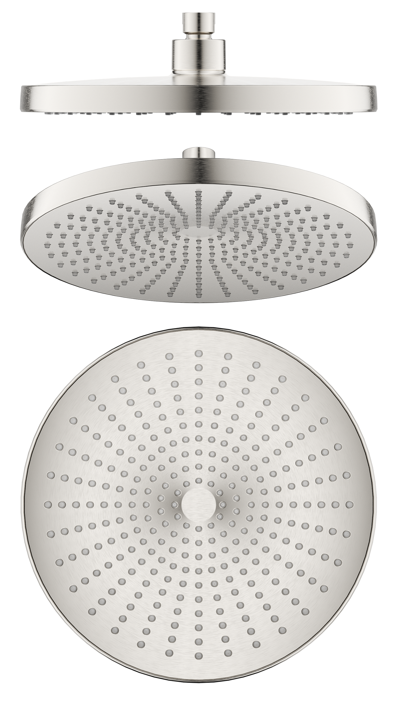 Mica Shower Head - 250mm - Brushed Nickel