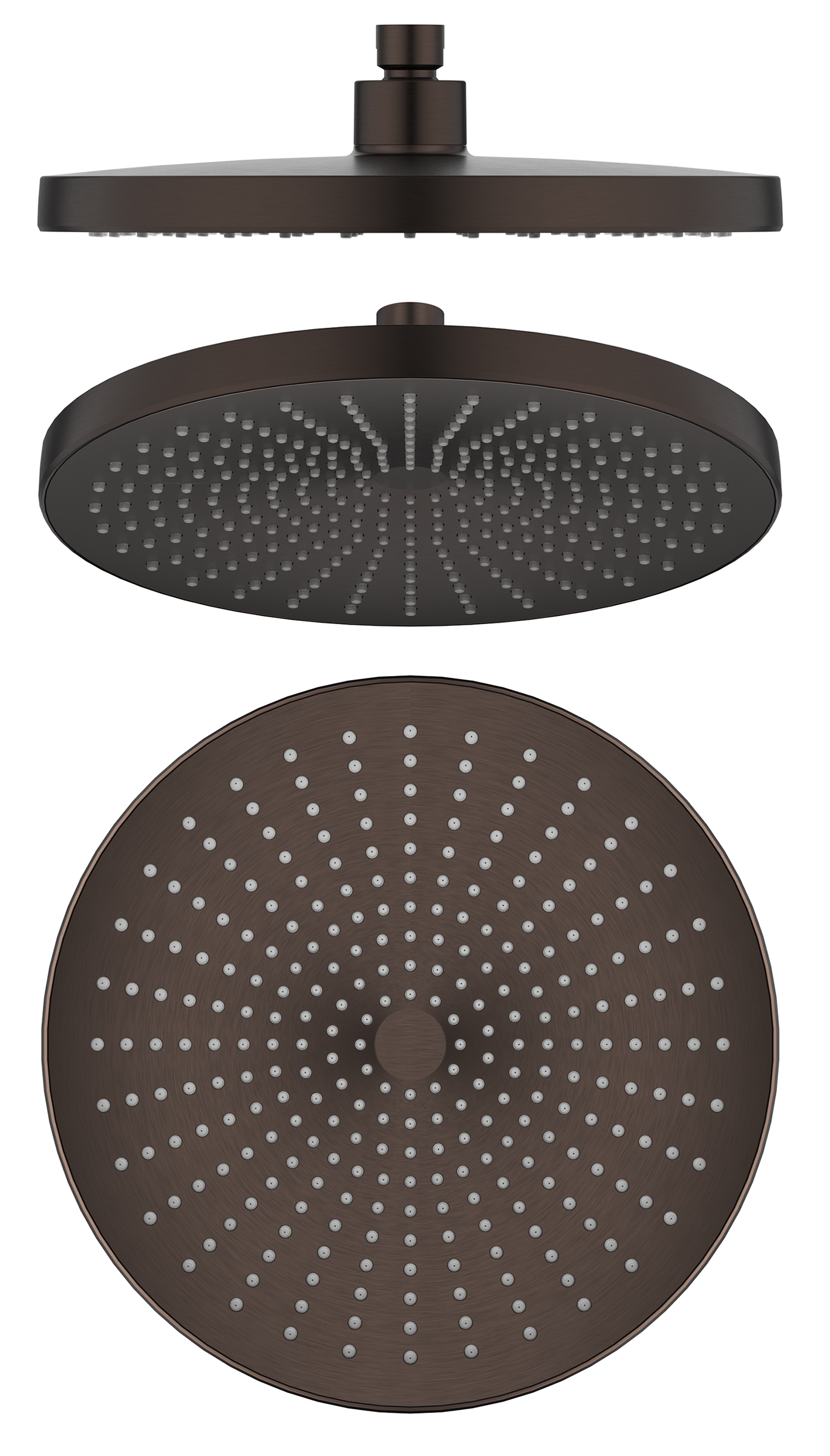 Mica Shower Head - 250mm - Dusk Bronze