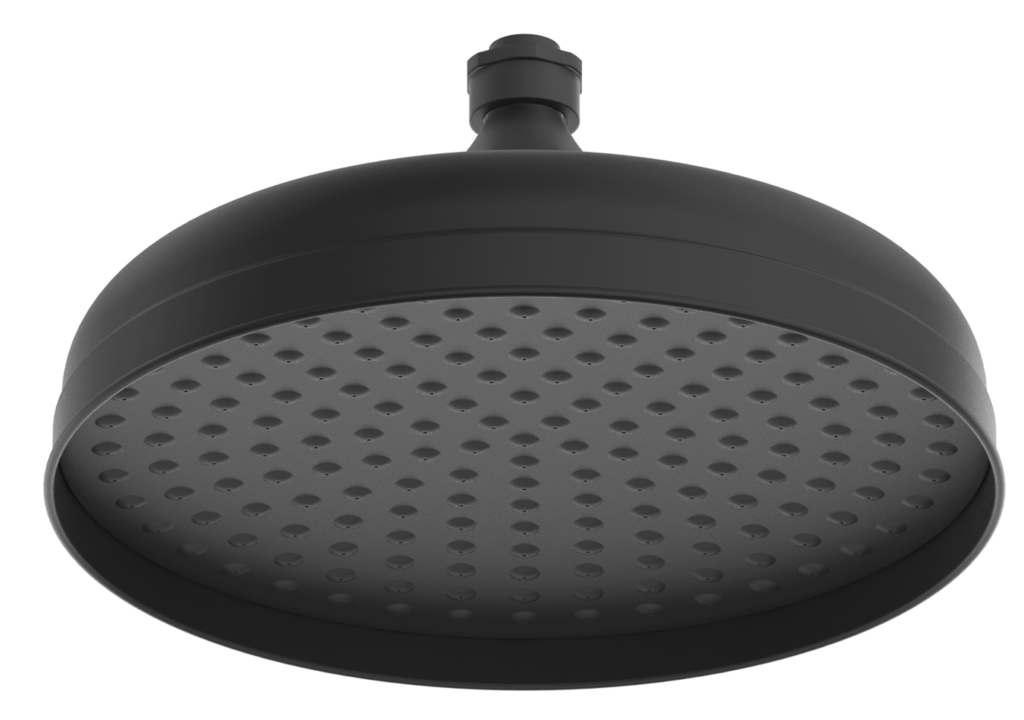 Mica Heritage Shower Head - 300mm - Black