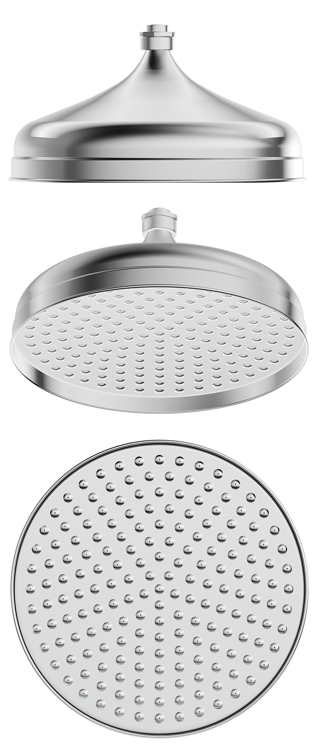 Mica Heritage Shower Head - 300mm - Chrome