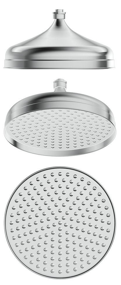 Mica Heritage Shower Head - 300mm - Chrome