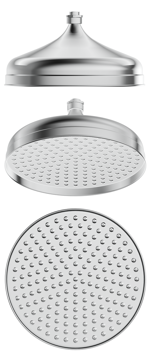 Mica Heritage Shower Head - 300mm - Chrome