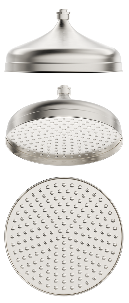 Mica Heritage Shower Head - 300mm - Brushed Nickel