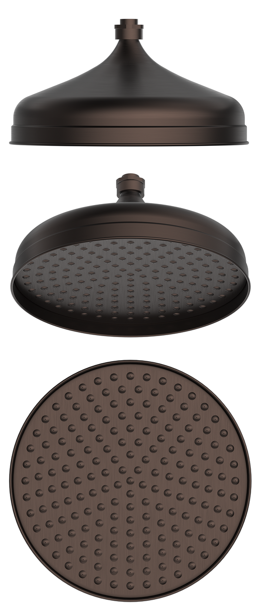 Mica Heritage Shower Head - 300mm - Dusk Bronze