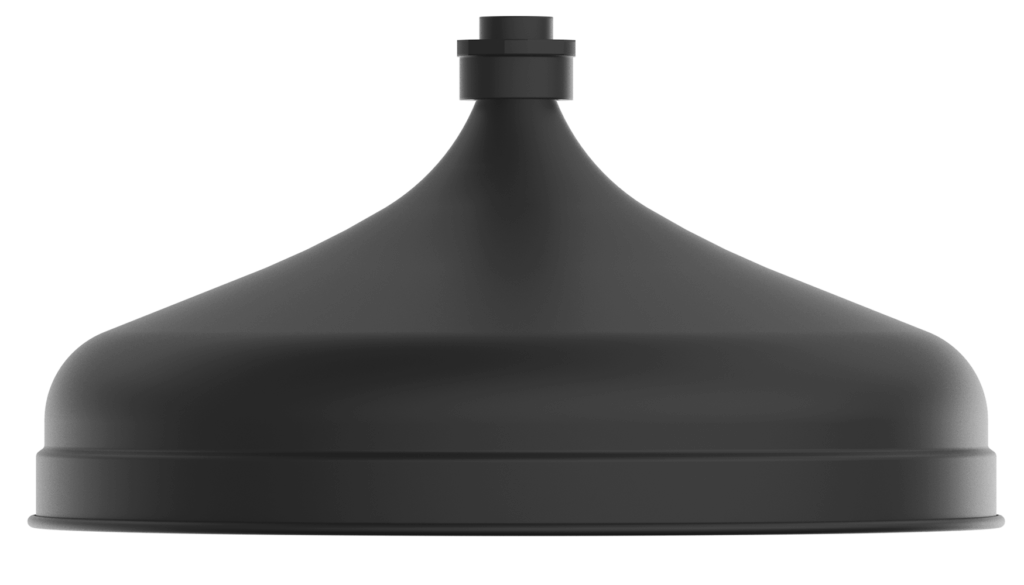 Mica Heritage Shower Head - 300mm - Black
