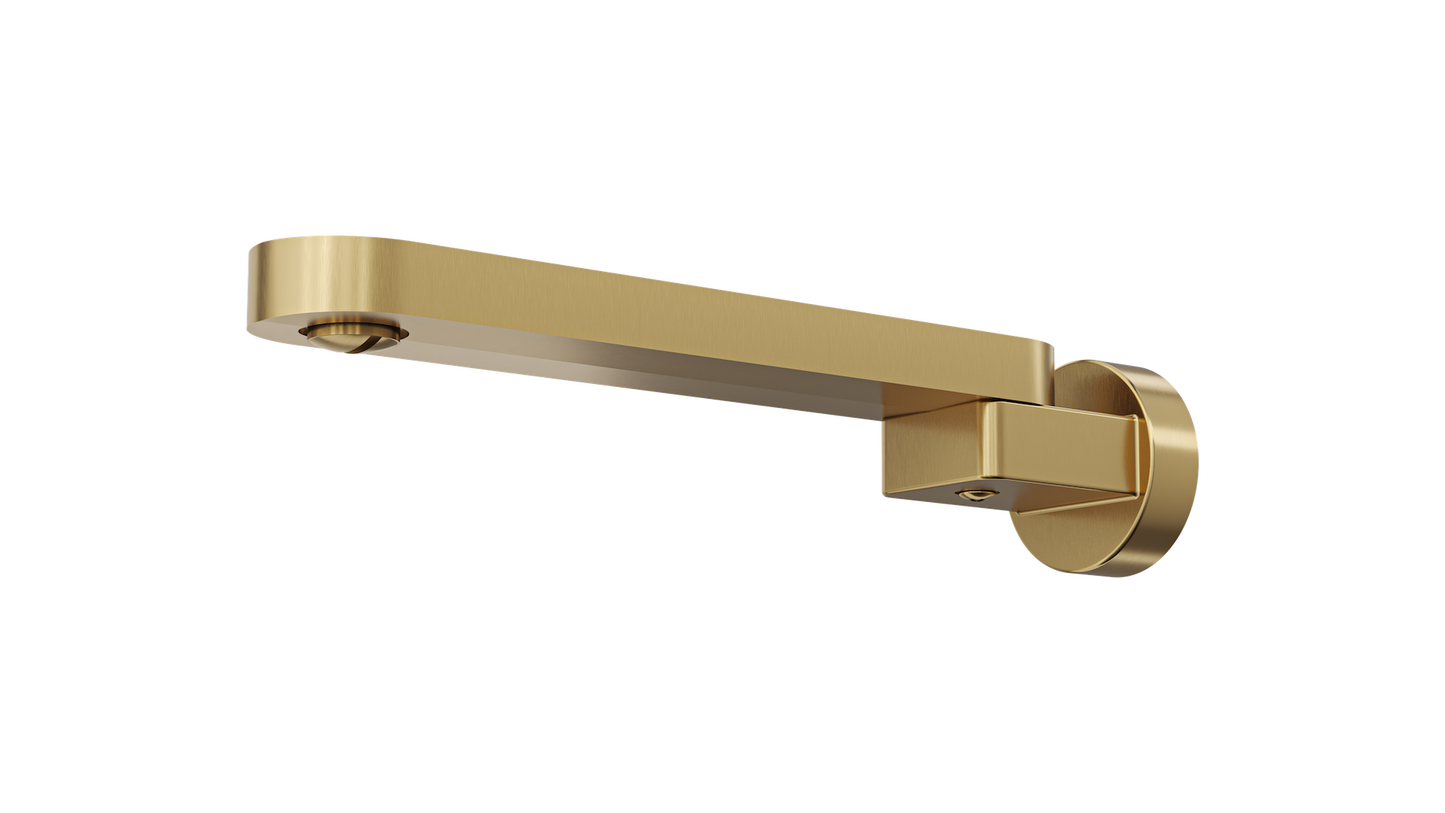Shenay Swivel Bath Spout - Brushed Brass