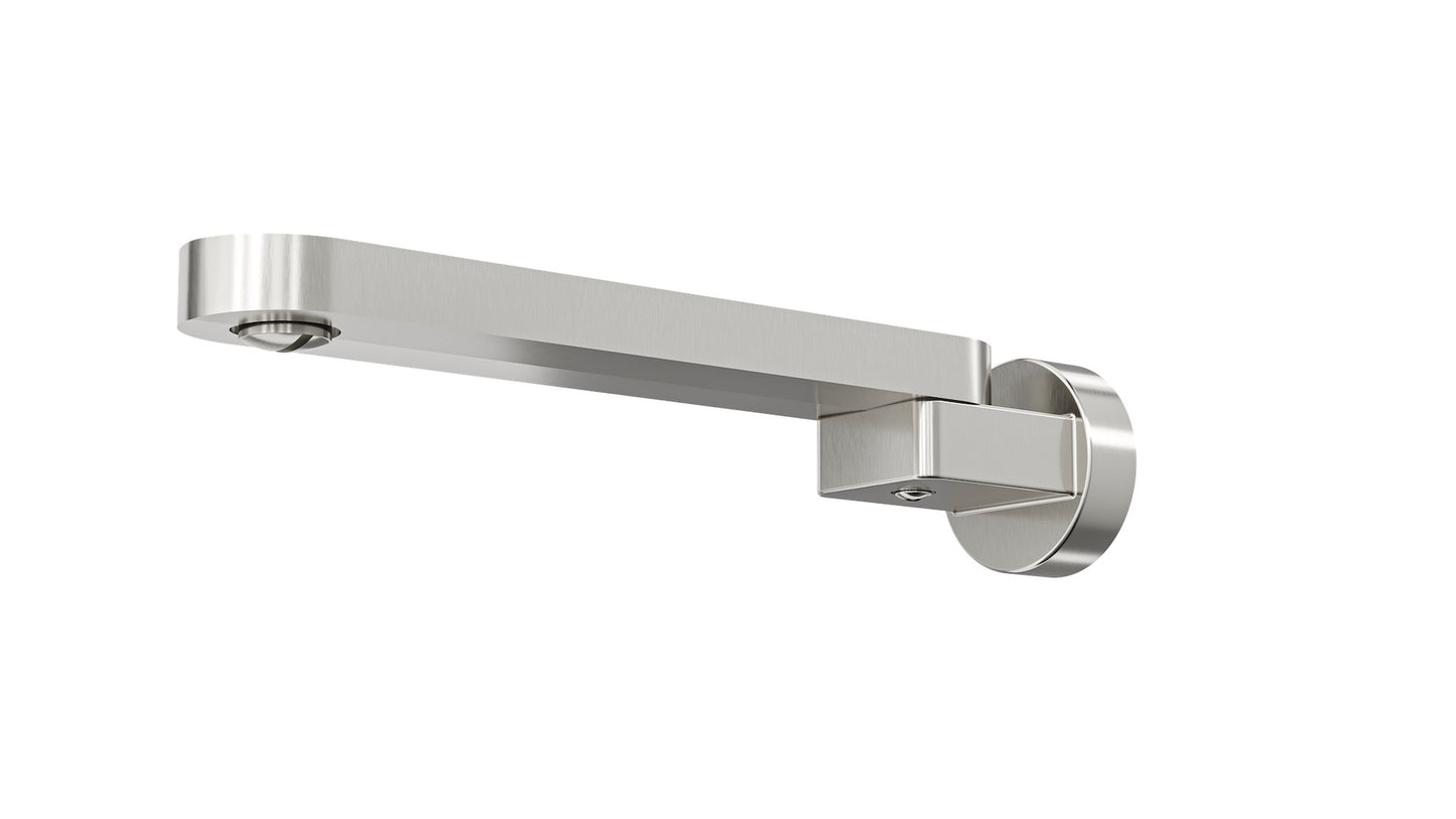 Shenay S2 Swivel Wall Bath Spout - Brushed Nickel