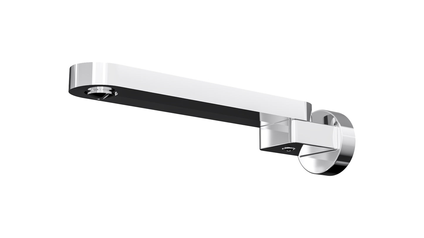 Shenay S2 Swivel Wall Bath Spout - Chrome