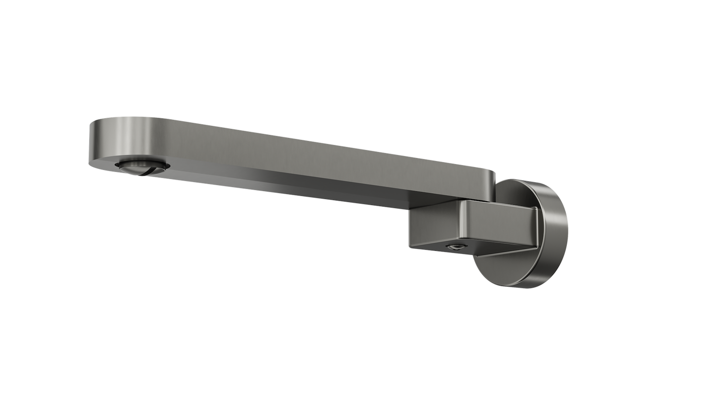Shenay Swivel Bath Spout - Gunmetal