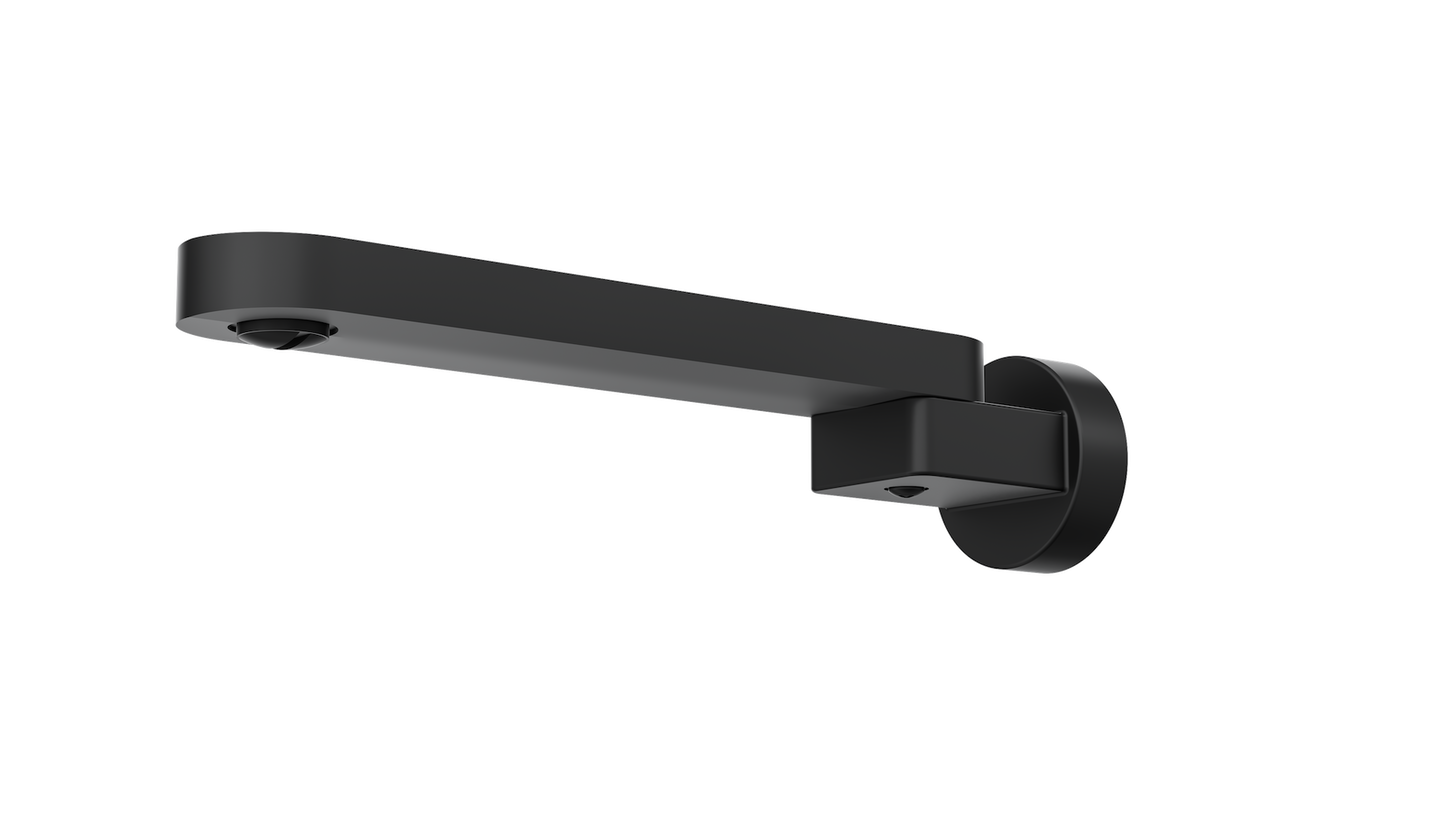 Shenay Swivel Bath Spout - Matte Black