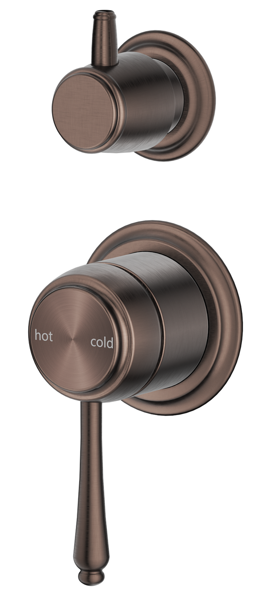 Mica Heritage Mixer Diverter - 2P - TRIM KIT-  Dusk Bronze