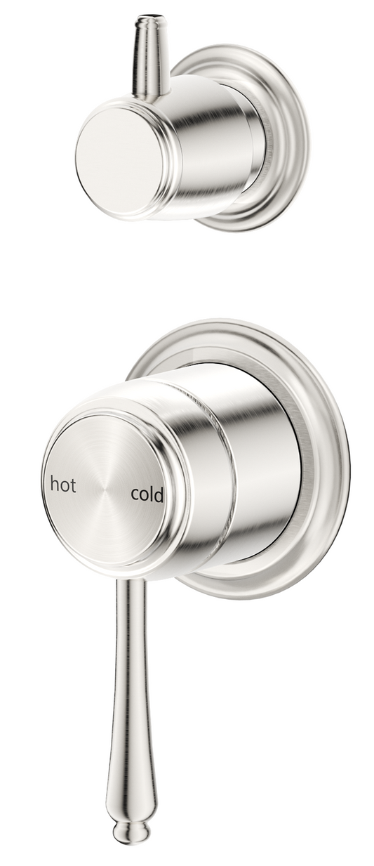 Mica Heritage Mixer Diverter - 2P - TRIM KIT- Brushed Nickel