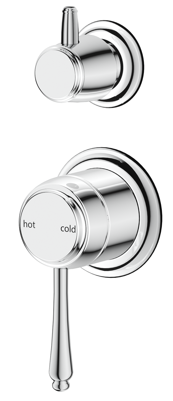 Mica Heritage Mixer Diverter - 2P - TRIM KIT- Chrome