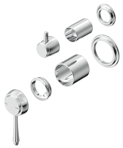 Mica Heritage Mixer Diverter - 2P - TRIM KIT- Chrome