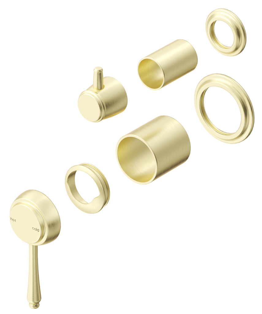 Mica Heritage Mixer Diverter - 2P - TRIM KIT- French Gold