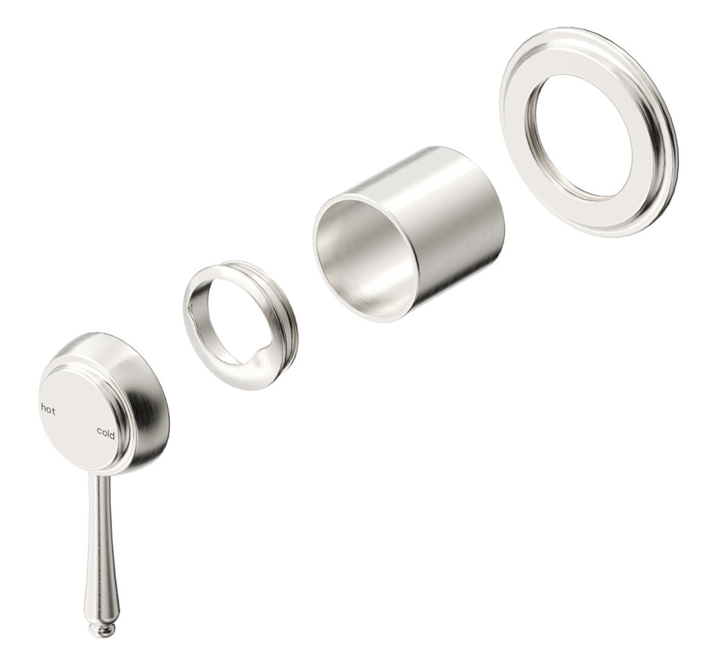 Mica Heritage Shower Mixer - TRIM KIT - Brushed Nickel
