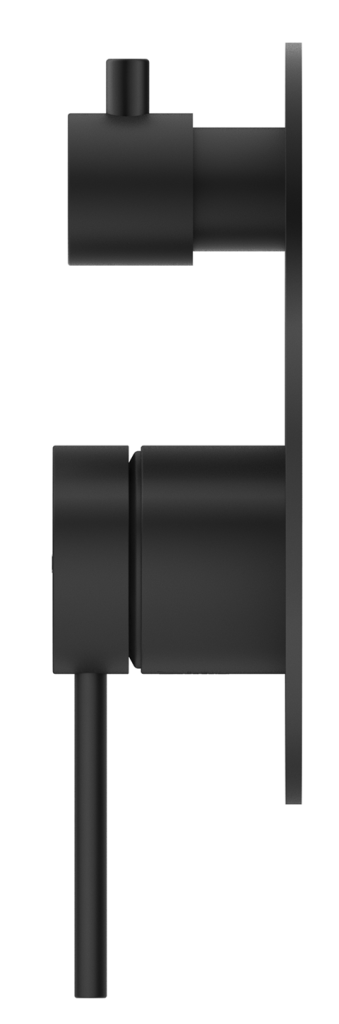 Mica Shower Mixer Diverter - 1P - TRIM KIT - Black