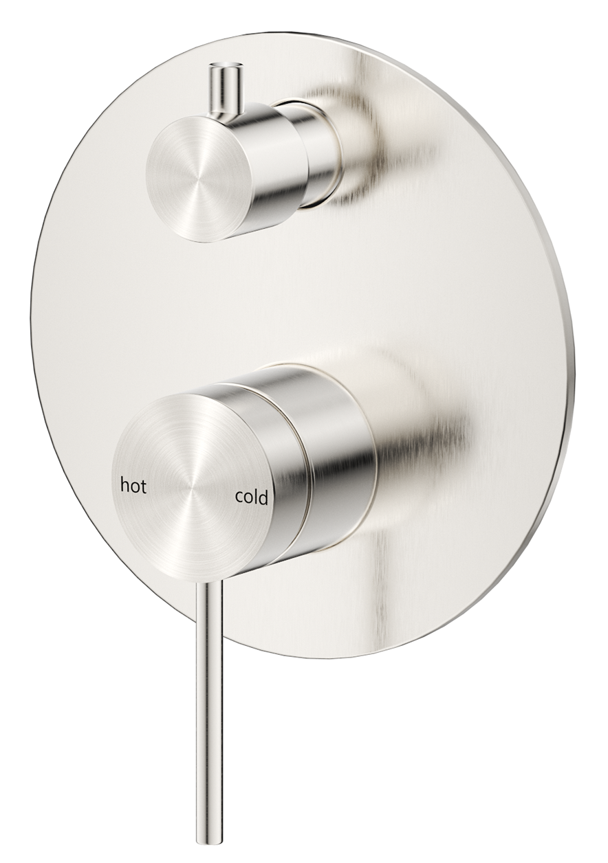 Mica Shower Mixer Diverter - 1P - TRIM KIT - Brushed Nickel