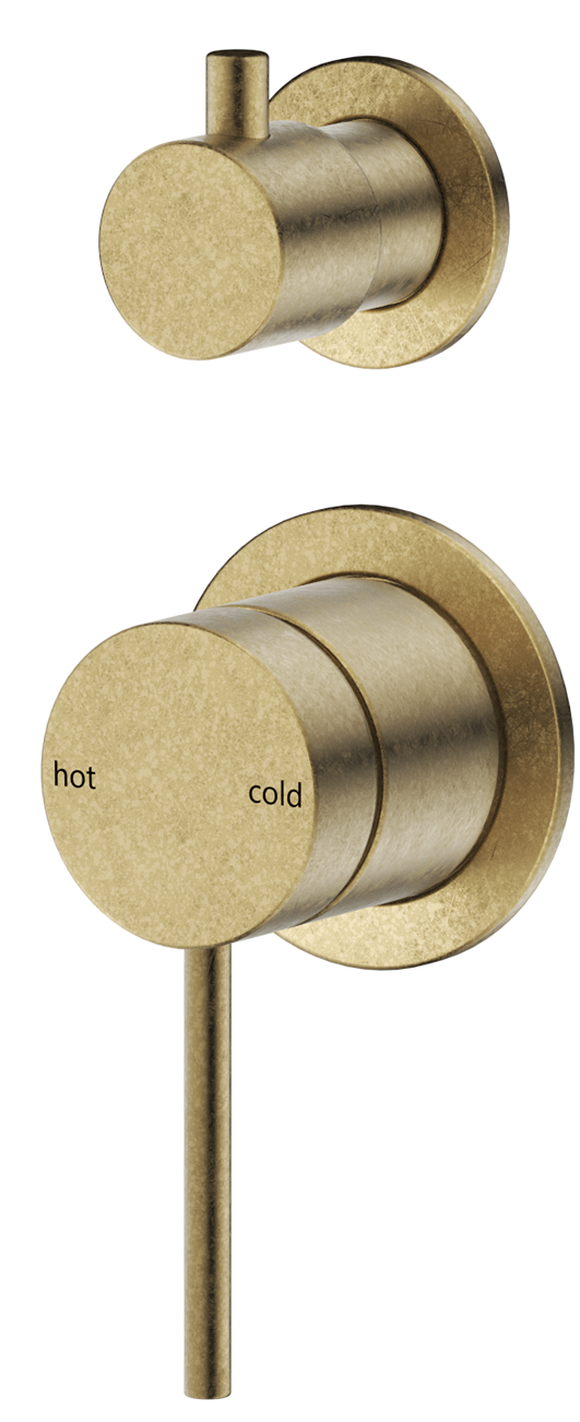 Mica Shower Mixer Diverter - 2P - TRIM KIT - Living Brass