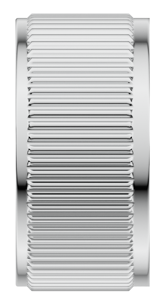 Mica Fluted Progressive Shower Mixer - Chrome