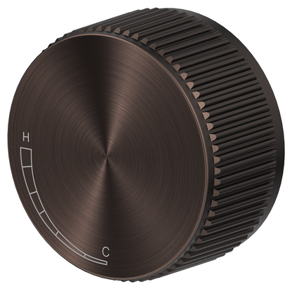 Mica Fluted Progressive Shower Mixer - Dusk Bronze