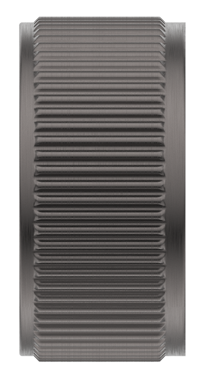 Mica Fluted Progressive Shower Mixer - Gunmetal