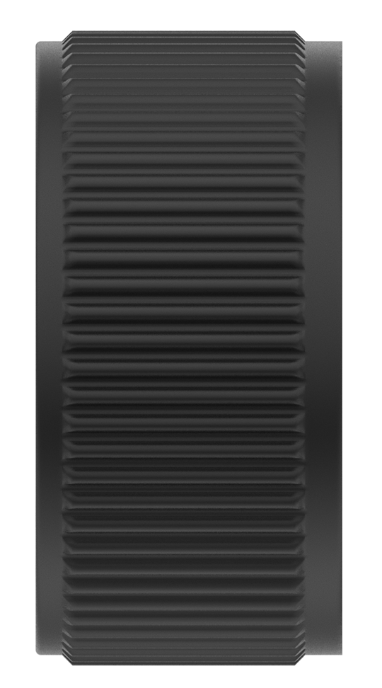 Mica Fluted Progressive Shower Mixer - Black