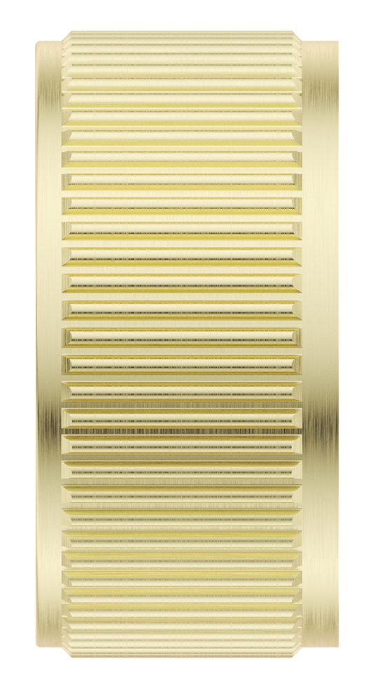 Mica Fluted Progressive Shower Mixer - French Gold
