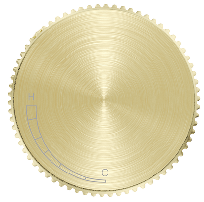 Mica Fluted Progressive Shower Mixer - French Gold